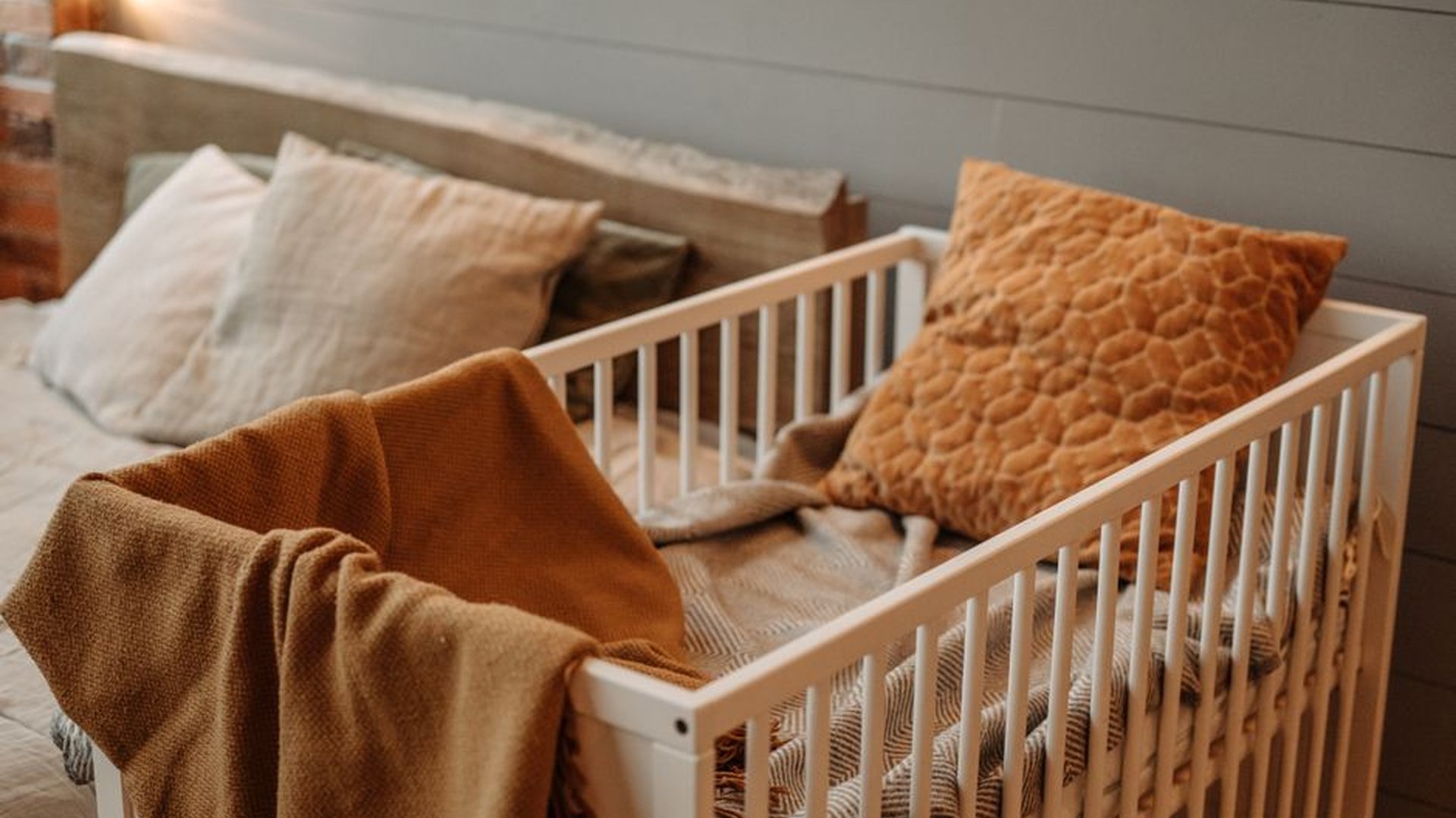 solid maple crib wooden texture natural grain baby