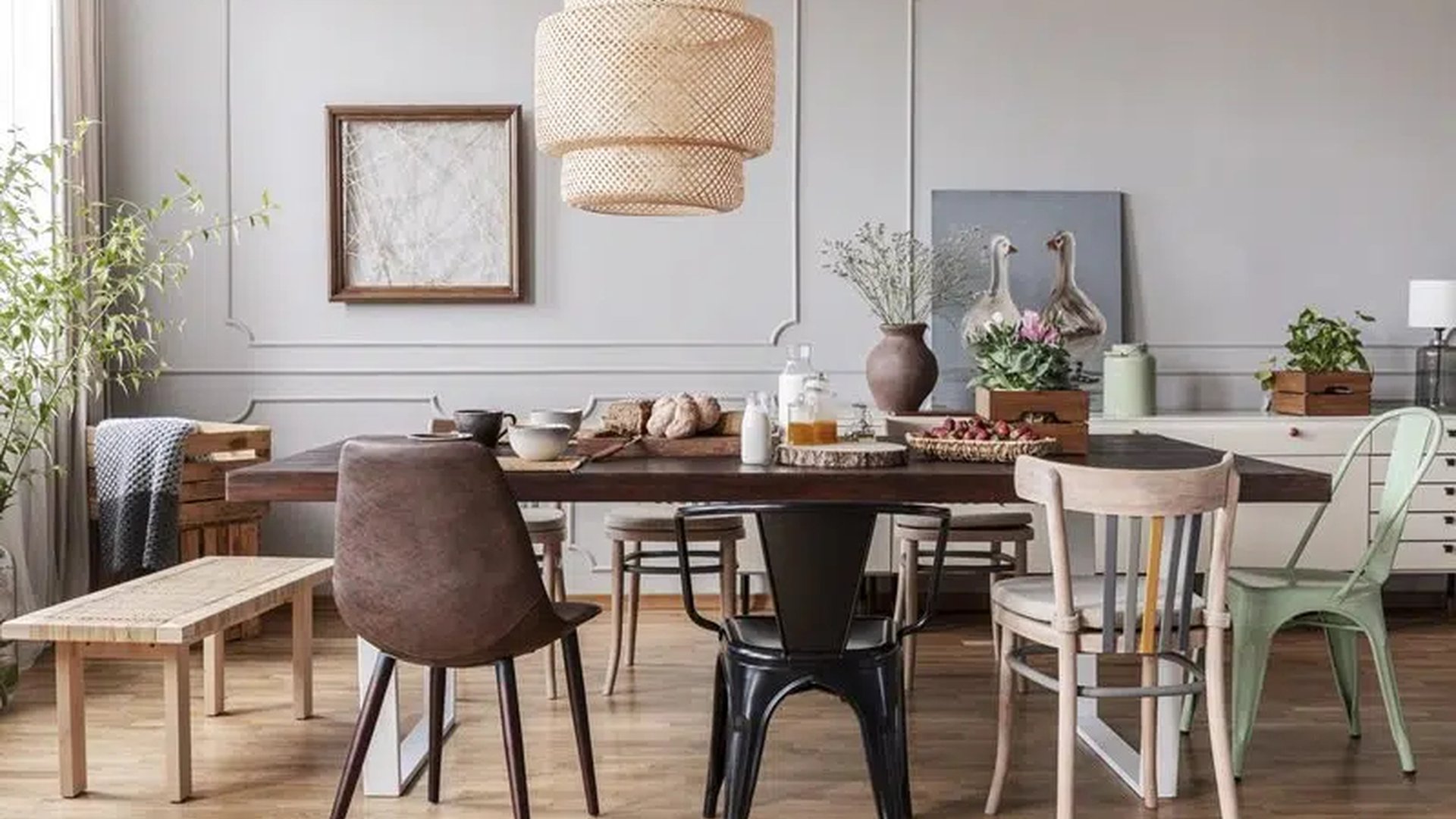 dining table mixed chairs wooden stools armchair s