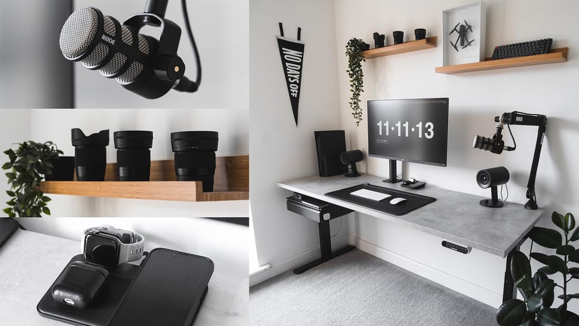 clean desk workspace minimal office setup simple d