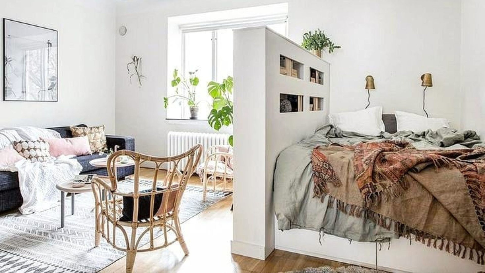 small bedroom urban apartment shared room folding